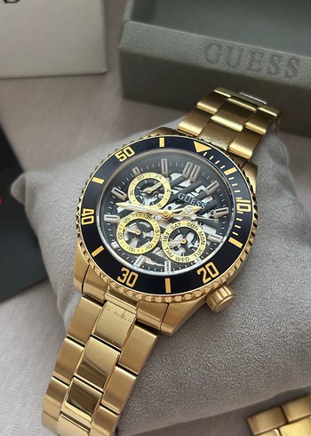 ORİJİNAL GUESS ÇELİK SAAT GOLD RENK KUTUSUNDA - Görsel 3
