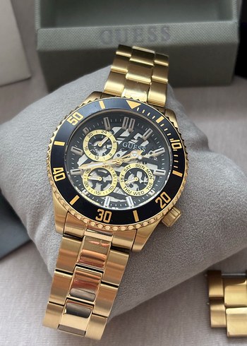 ORİJİNAL GUESS ÇELİK SAAT GOLD RENK KUTUSUNDA - Görsel 13