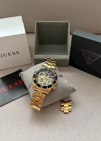 ORİJİNAL GUESS ÇELİK SAAT GOLD RENK KUTUSUNDA - Görsel 12