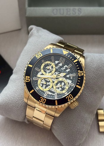ORİJİNAL GUESS ÇELİK SAAT GOLD RENK KUTUSUNDA - Görsel 14