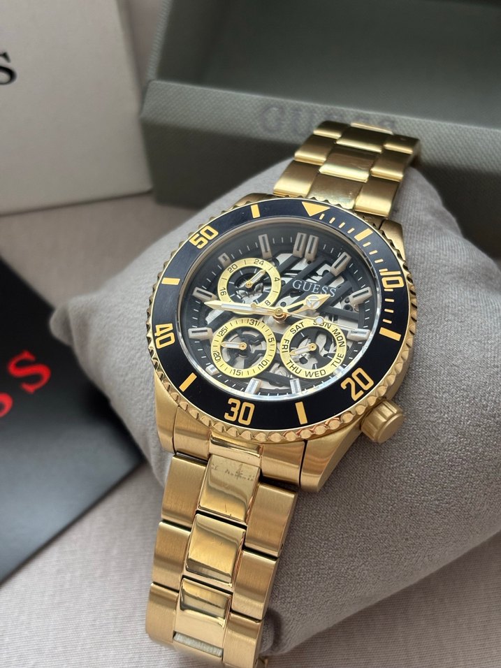ORİJİNAL GUESS ÇELİK SAAT GOLD RENK KUTUSUNDA - Görsel 2
