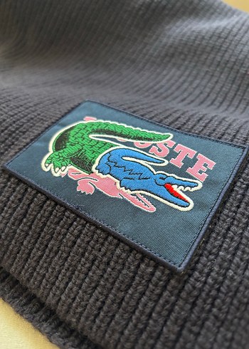 ORİJİNAL LACOSTE ATKI BERE SETİ UNİSEX SIFIR ETİKETLİDİR. - Görsel 6