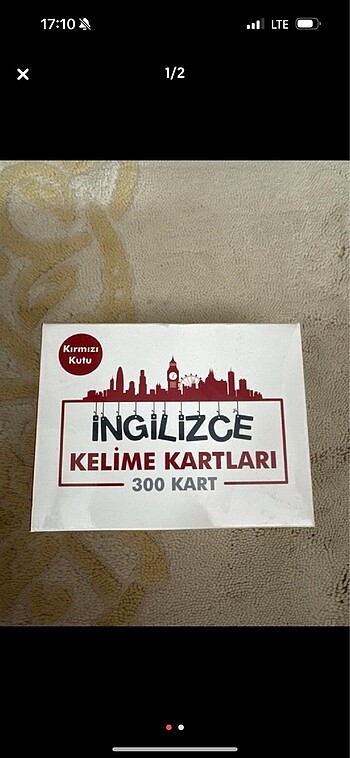 İngilizce kelime kartları