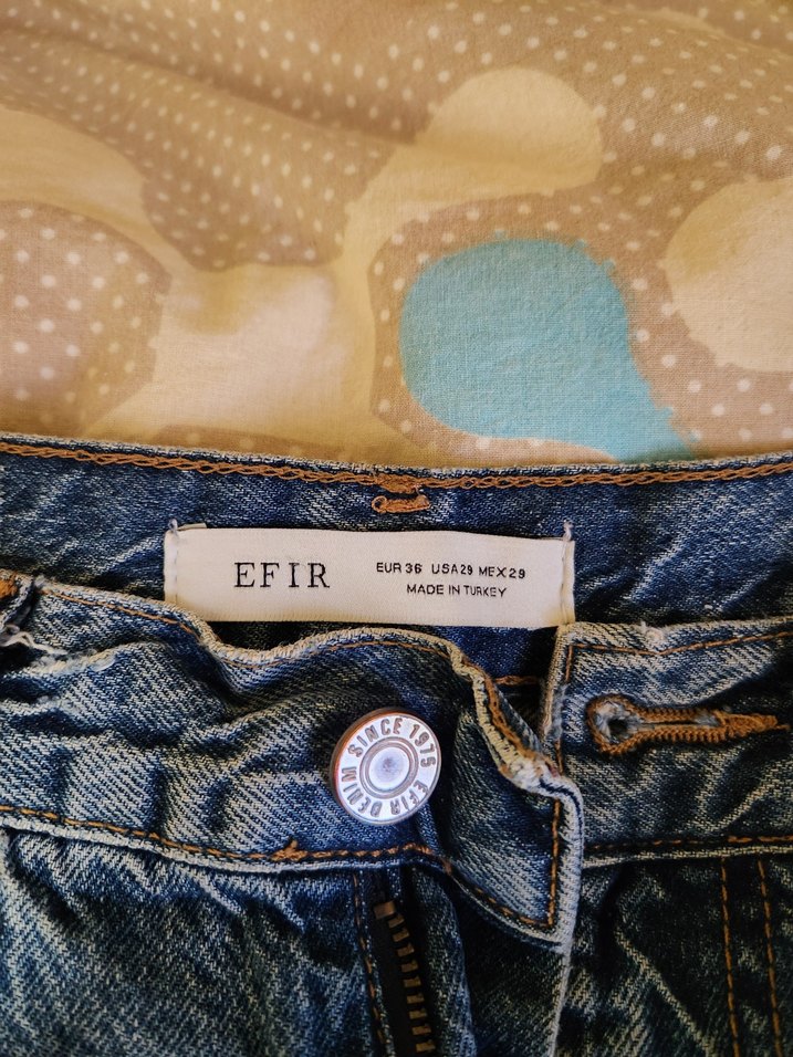 Düz Kesim Bol Kot Pantolon - Görsel 3