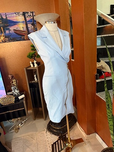 Explosion 36 bebe mavisi elbise - Görsel 9