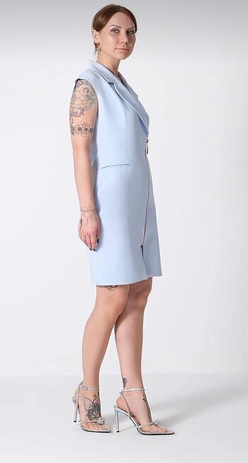 Explosion 36 bebe mavisi elbise - Görsel 15