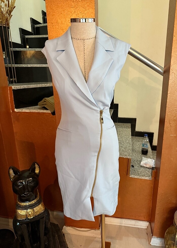 Explosion 36 bebe mavisi elbise - Görsel 3