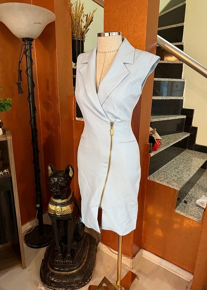 Explosion 36 bebe mavisi elbise - Görsel 4