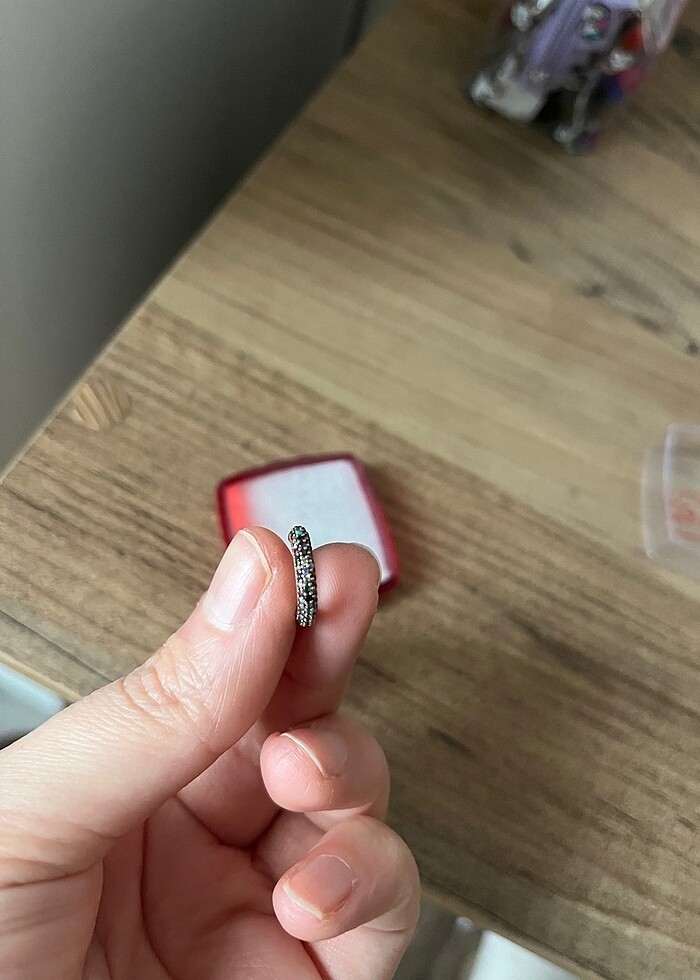 Gümüş kıkırdak küpesi - Görsel 3