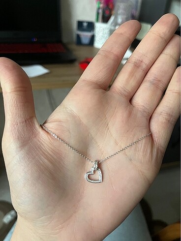 Beden beyaz Renk So chic gümüş kolye