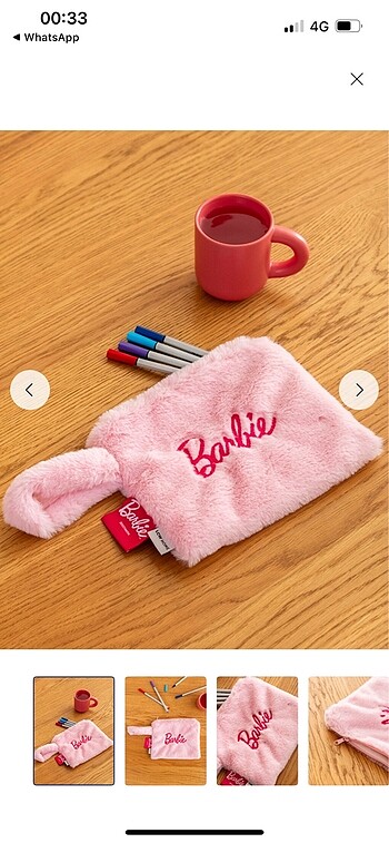 LC Waikiki Barbie peluş makyaj çantası