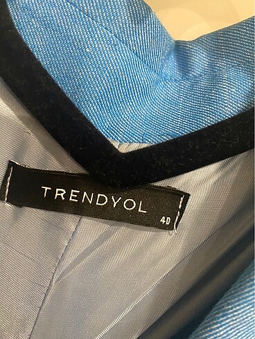 l Beden mavi Renk Oversize ceket