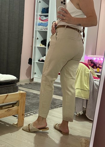 40 Beden Bej Kadın pantolon