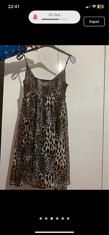 s Beden Elbise leopar desenli