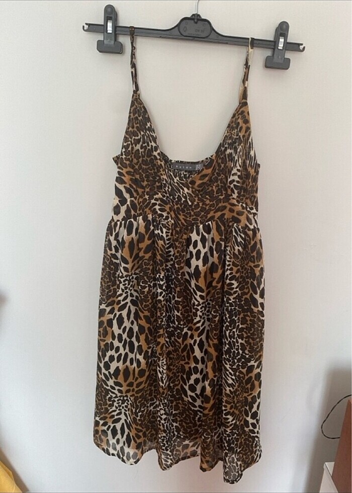 Elbise leopar desenli - Görsel 2