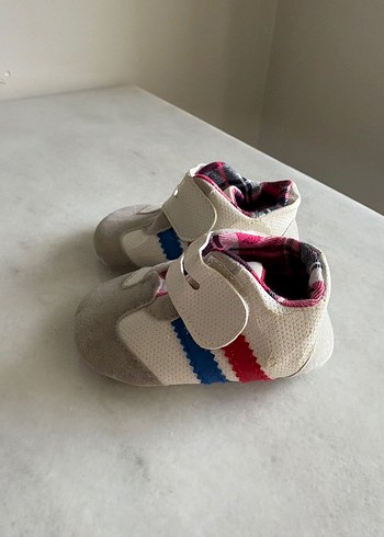 Renkli Şeritli Erkek Bebek İlk Adım Ayakkabısı 18 numara - Görsel 2