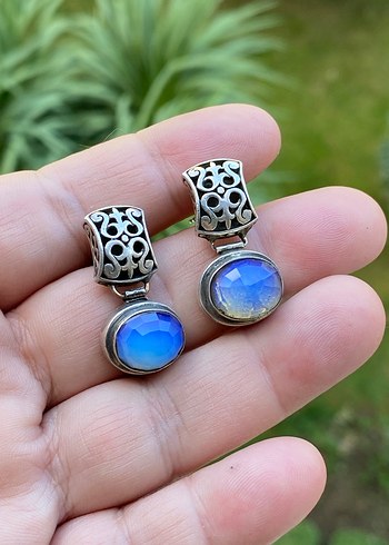 Sterling silver 925 ayar elişi gümüş küpe