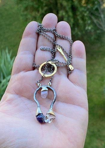 Sterling silver Gümüş elişi kolye