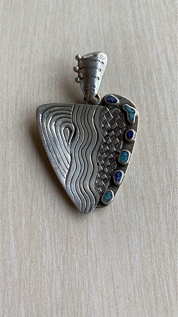 925 ayar elişi gümüş kolye ucu - Görsel 9