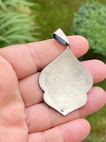 925 ayar elişi gümüş kolye ucu - Görsel 3