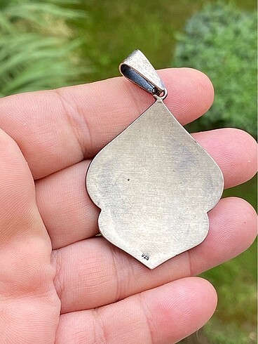 925 ayar elişi gümüş kolye ucu - Görsel 4