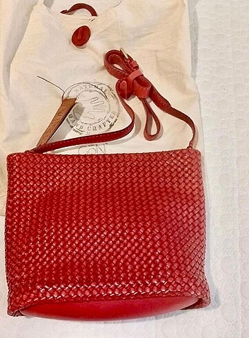 Beden Gön elişi kuzey deri çanta