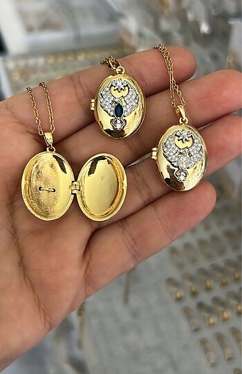 Diğer Çelik anka kuşu kapaklı alya kolye