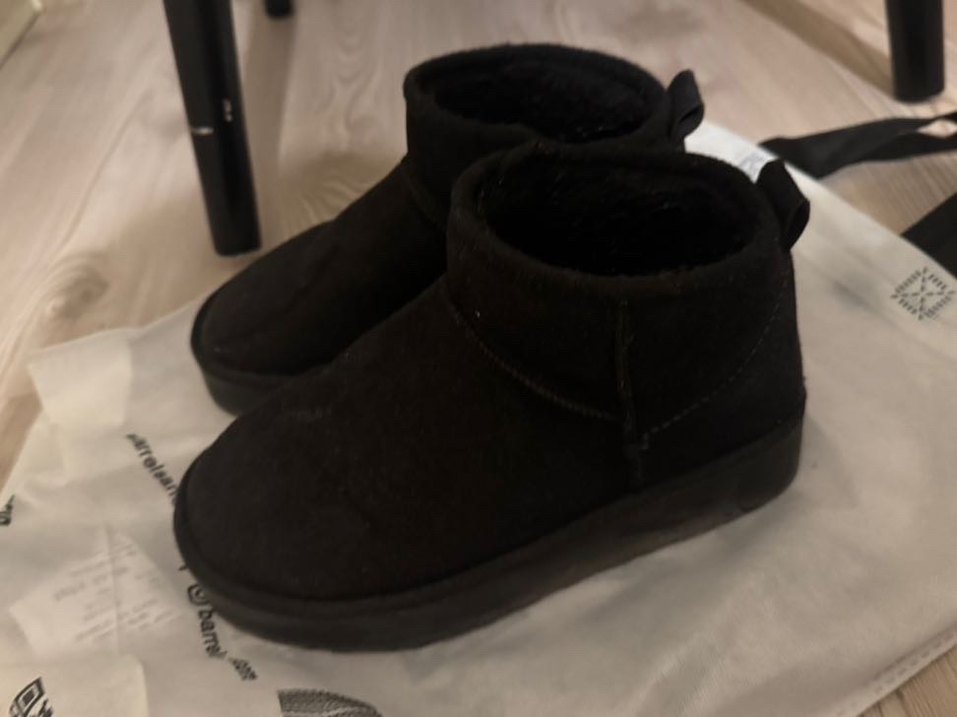 Siyah Dolgu Topuklu Kadın ugg bot - Görsel 2