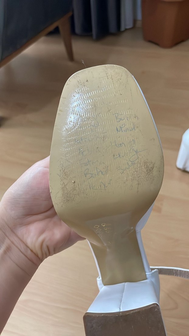 Diger Beyaz Platform Topuklu Kadın Ayakkabı - Görsel 5