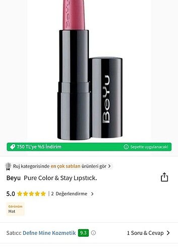 Beyu Beyu Lipstick