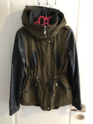 Zara Zara deri detaylı mont 