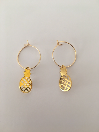Diğer Ananaslı gold küpe