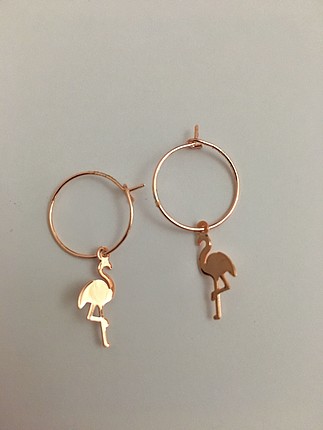 Diğer Rose flamingo küpe