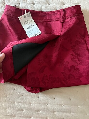 s Beden bordo Renk Zara şort etek