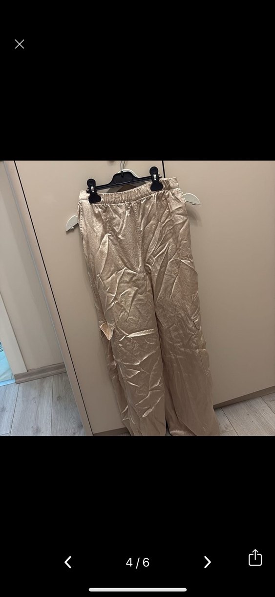 Saten  Salaş Kadın Pantolon - Görsel 2