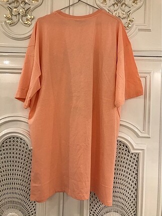 xl Beden pembe Renk Oversize kalıp tişört
