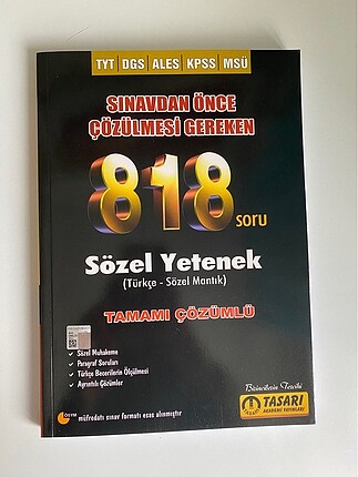 Sözel yetenek test kitabı