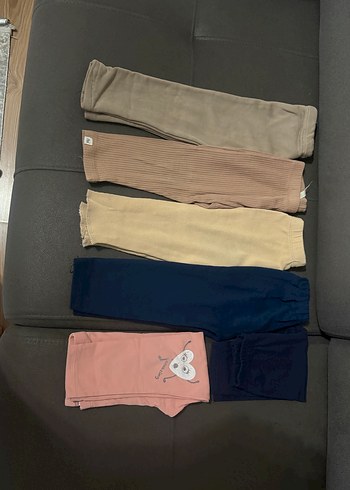 Diğer 2/3 yaş Kız Çocuk Pastel Renkli Rahat Tayt