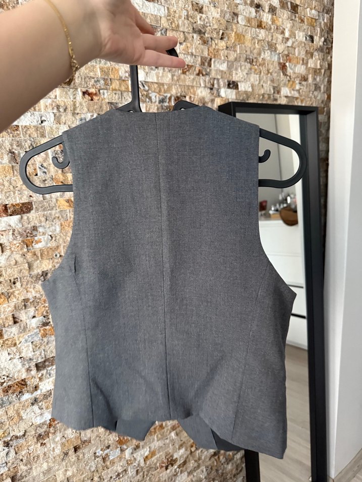 Zara Kumaş Yelek - Görsel 5