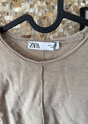 Zara Bej Uzun Kollu Triko - Görsel 3