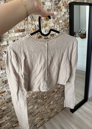 Zara Bej Uzun Kollu Triko - Görsel 4