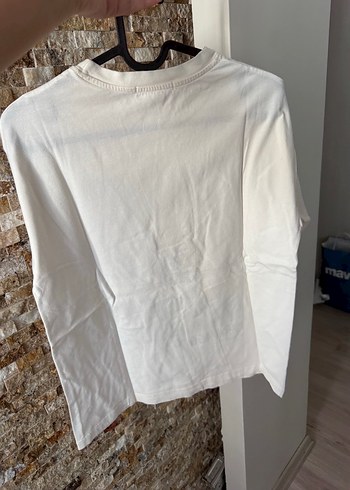 s Beden Pull&Bear krem Baskılı Oversize Tişört