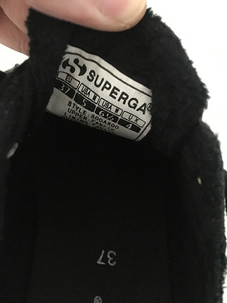 Superga Superga parıltılı siyah sneaker