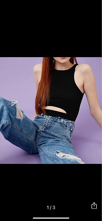 m Beden Koton crop top