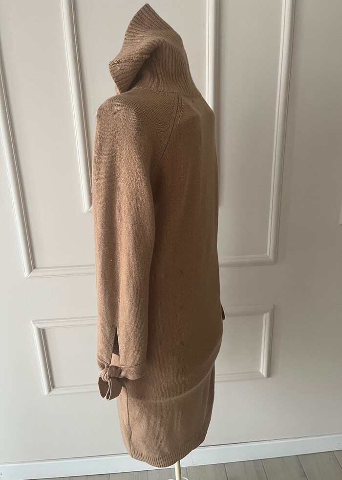 Massimo D devetüyü yün elbise - Görsel 5