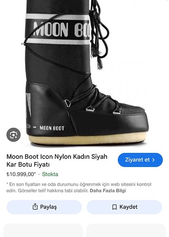 Moon Boot Icon Siyah Kadın Kar Botu - Görsel 2
