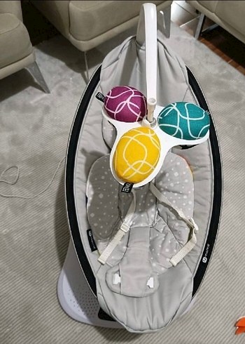 4moms Beyaz ve Gri Bebek Salıncağı - Görsel 3