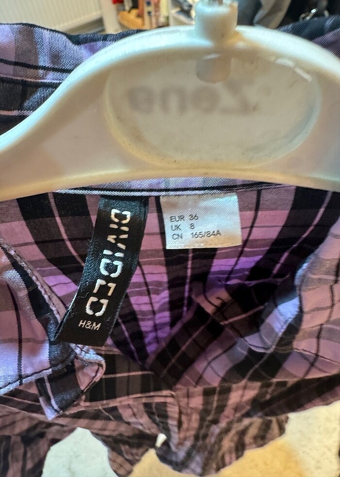 Kareli elbise - Görsel 3