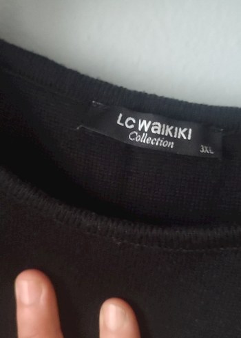 LC Waikiki Siyah Yüksek Yakalı Kadın Kalem Elbise