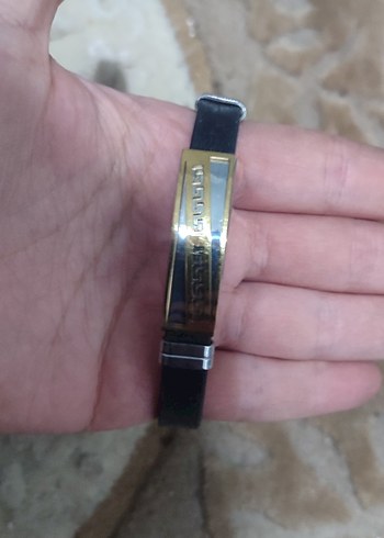 Erkek Altın Renkli Minimalist Bileklik - Görsel 3